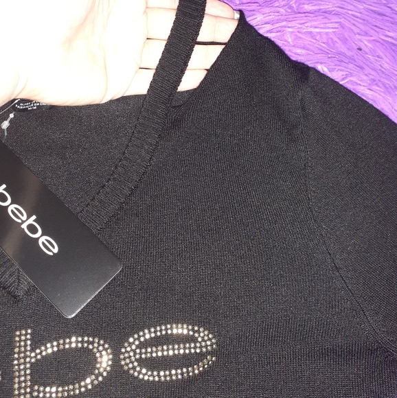 Bebe Cold Shoulder Sweater - Picture 4 of 4